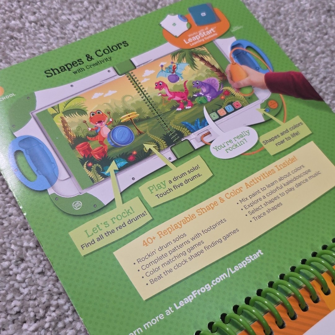 LeapFrog LeapStart Shapes & Colors With Creativity Book Preschool Level 1