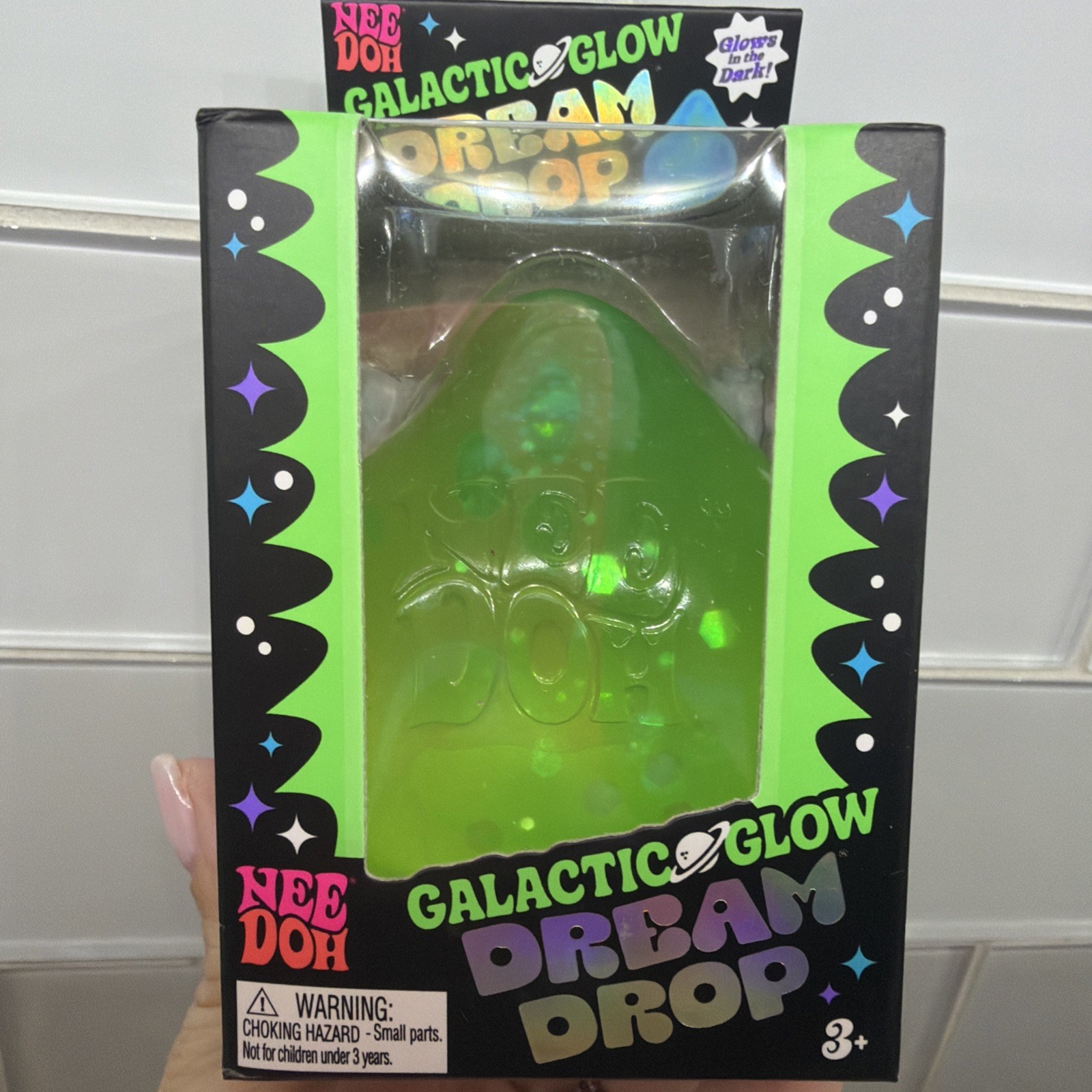 GREEN Needoh Nee Doh Galactic Glow Dream Drop EXTREMELY RARE AUTHENTIC