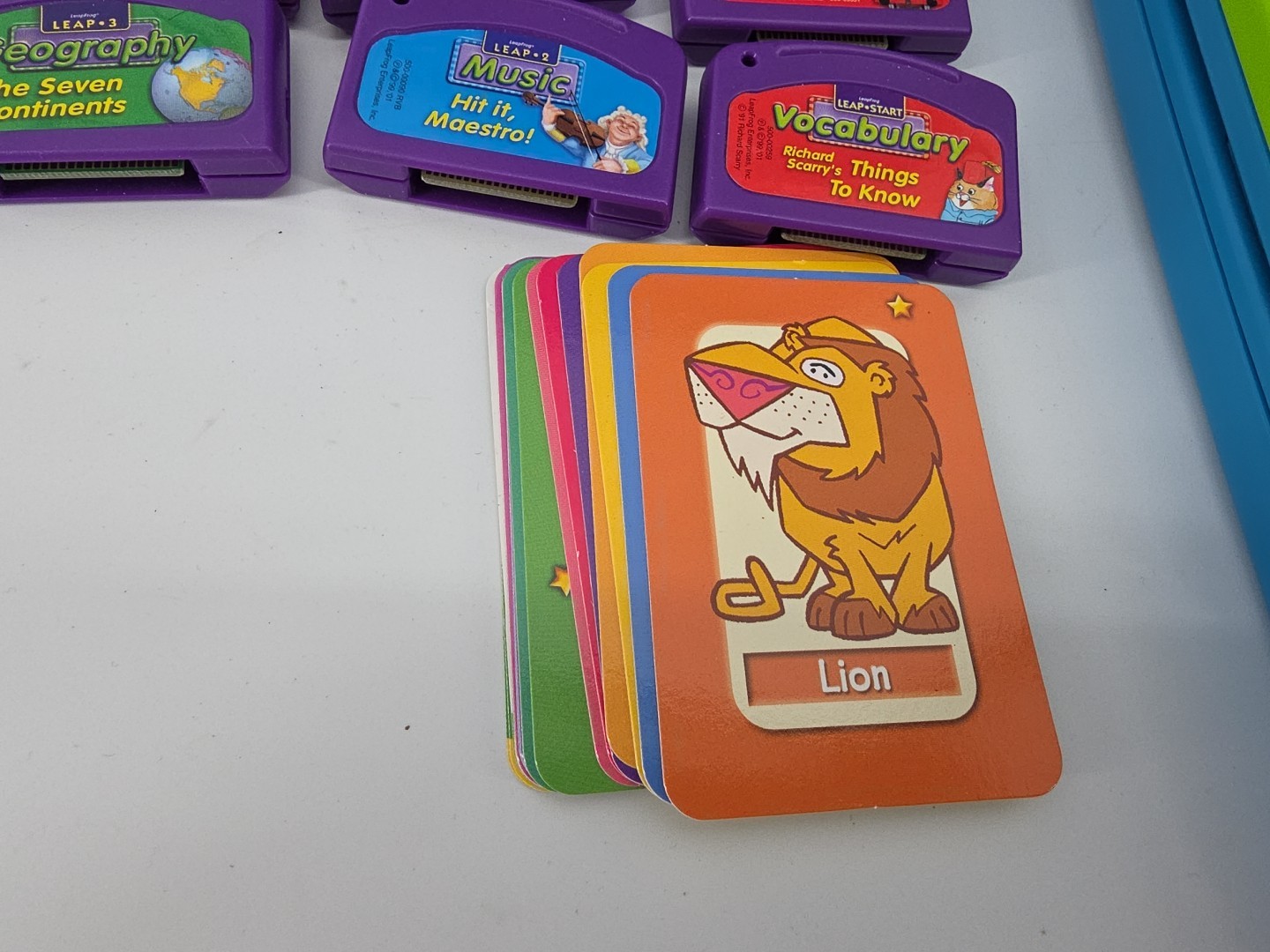 LeapFrog LeapPad Learning x Games & Books LOT + Backpack Carrier Vintage 2001!!