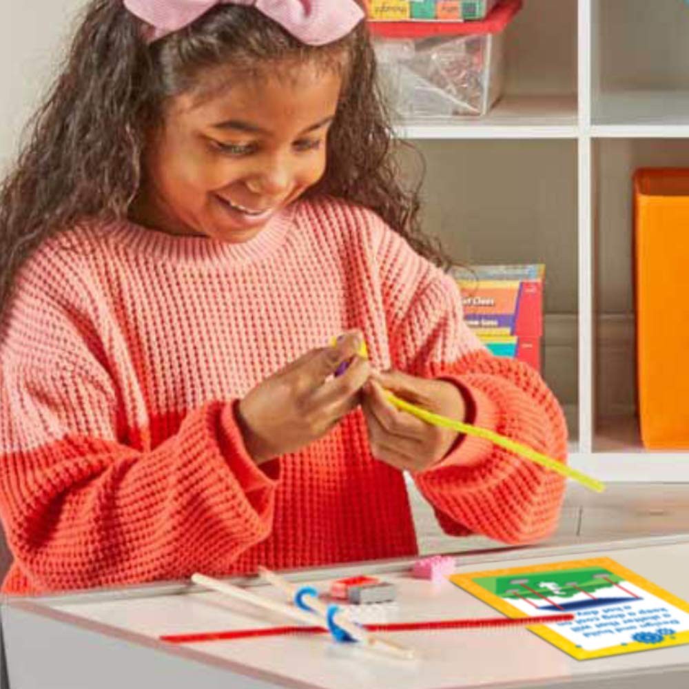 Hand2Mind Makerspace Task Cards Stem Learning Cards For Kids Grade K-2 36 Stem