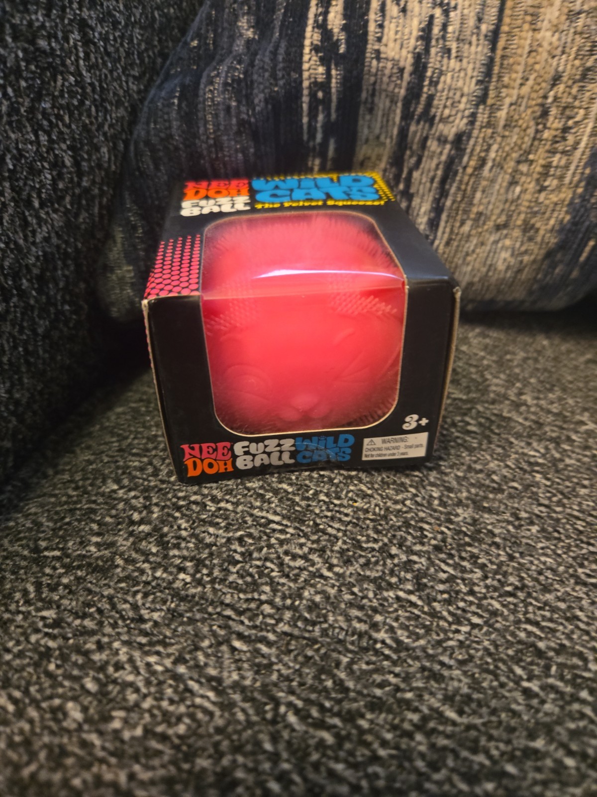 RARE Pink Fuzz Ball Wild Cats Needoh Pink Plush