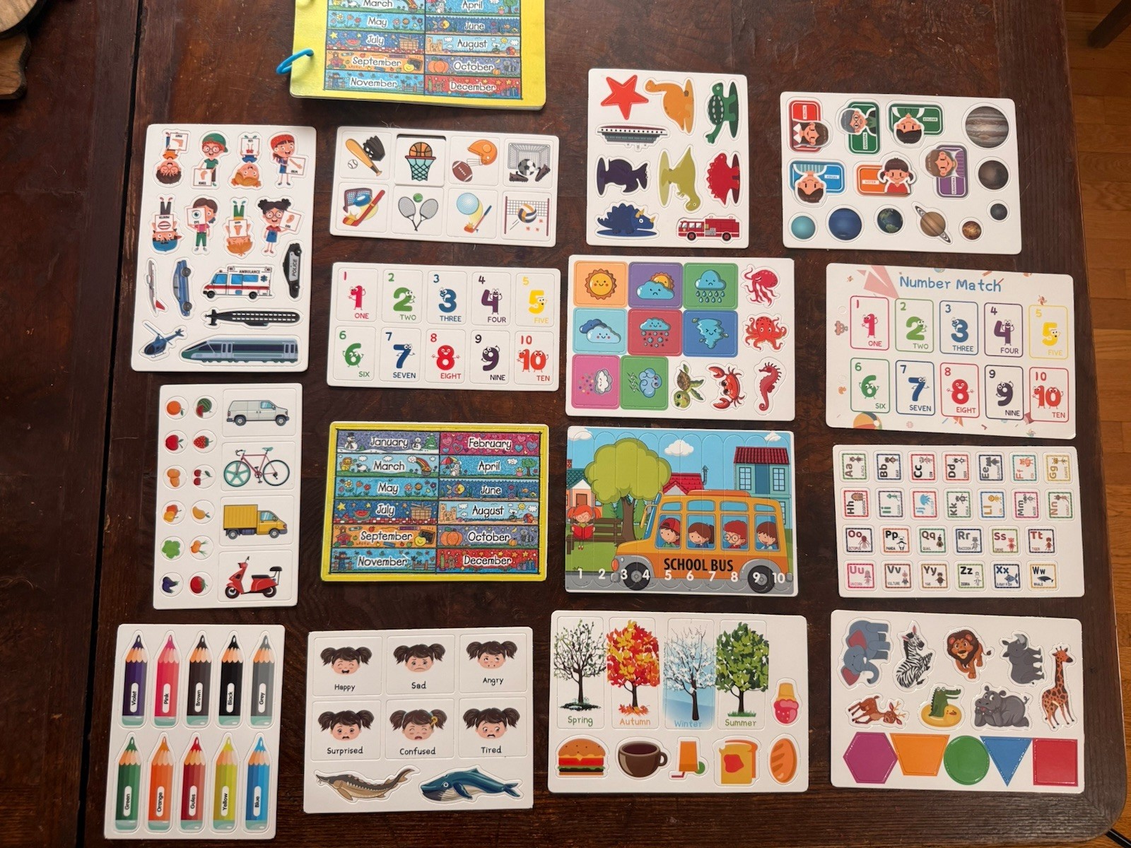 Montessori Preschool Learning Board Set