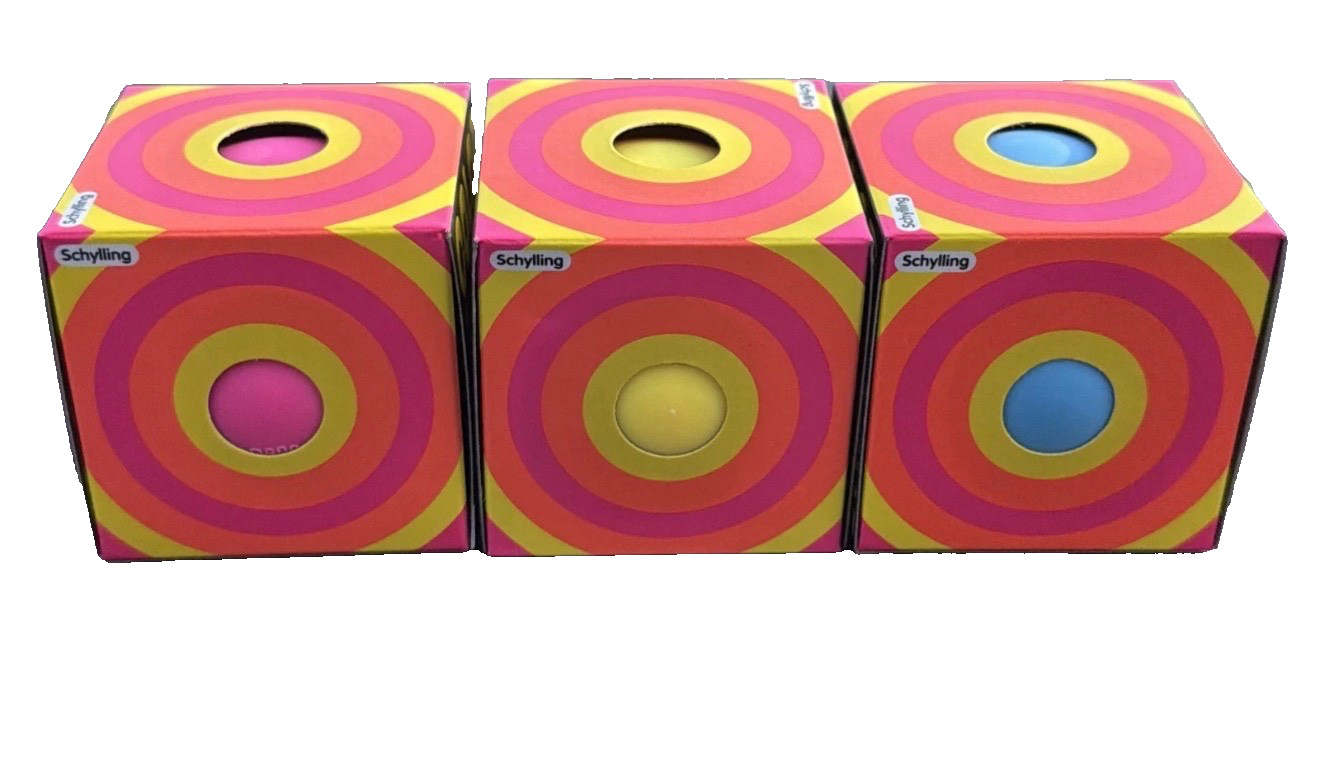 AUTH Schylling NeeDoh Color Change Squeeze Ball Stress Reliever Blue Pink Yellow