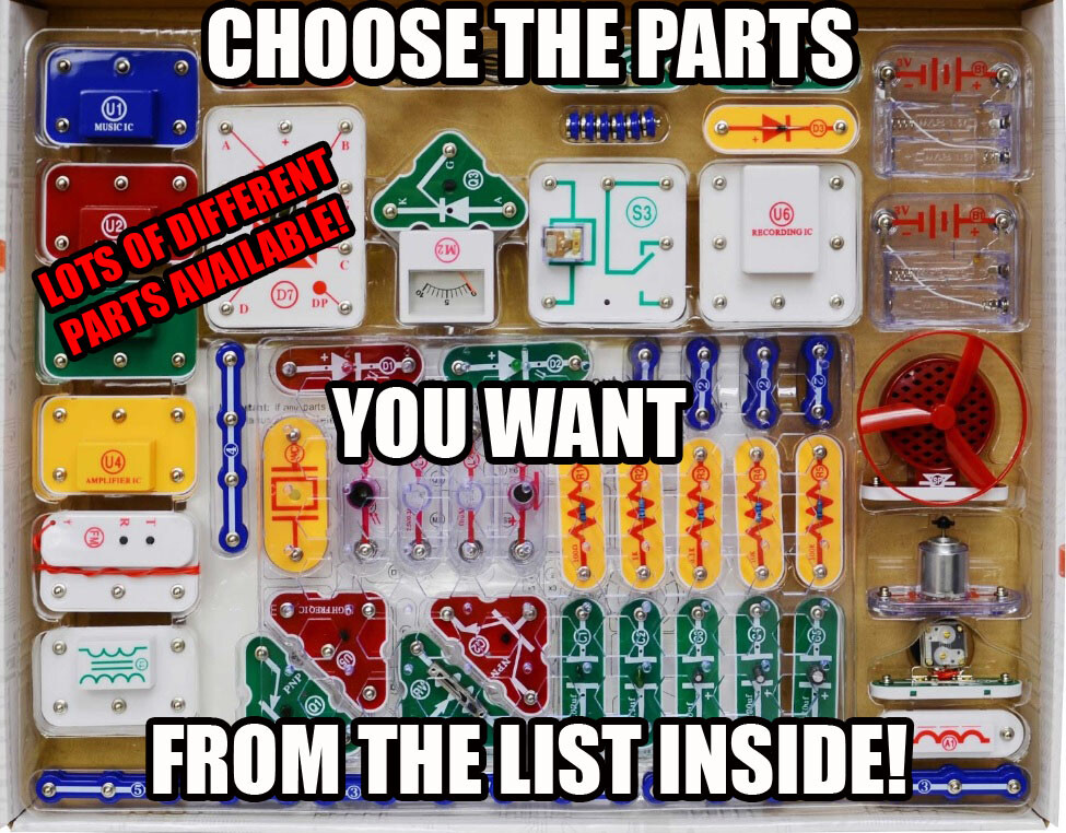 Elenco Snap Circuits Replacement / Add-Ons – Choose the Part / Parts You Need!