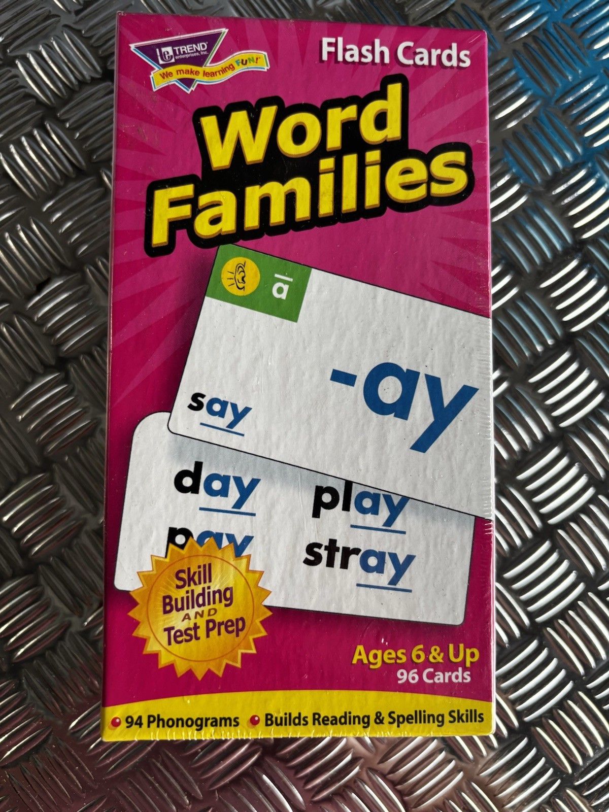Lakeshore T-53014 Flash Cards Word Families Ages 6 & Up 96 Cards (CA-008)