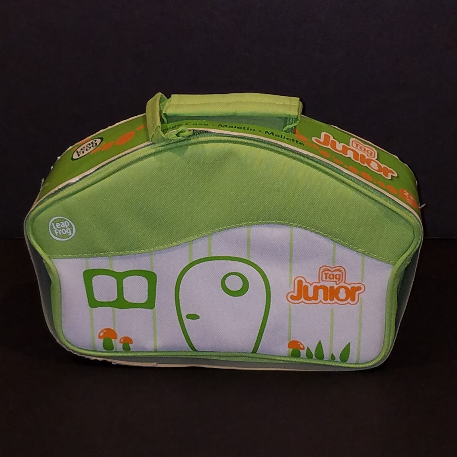 NEW LeapFrog Tag Junior Storage Case Carry Carrying Green Zip Bag Leap Frog Jr