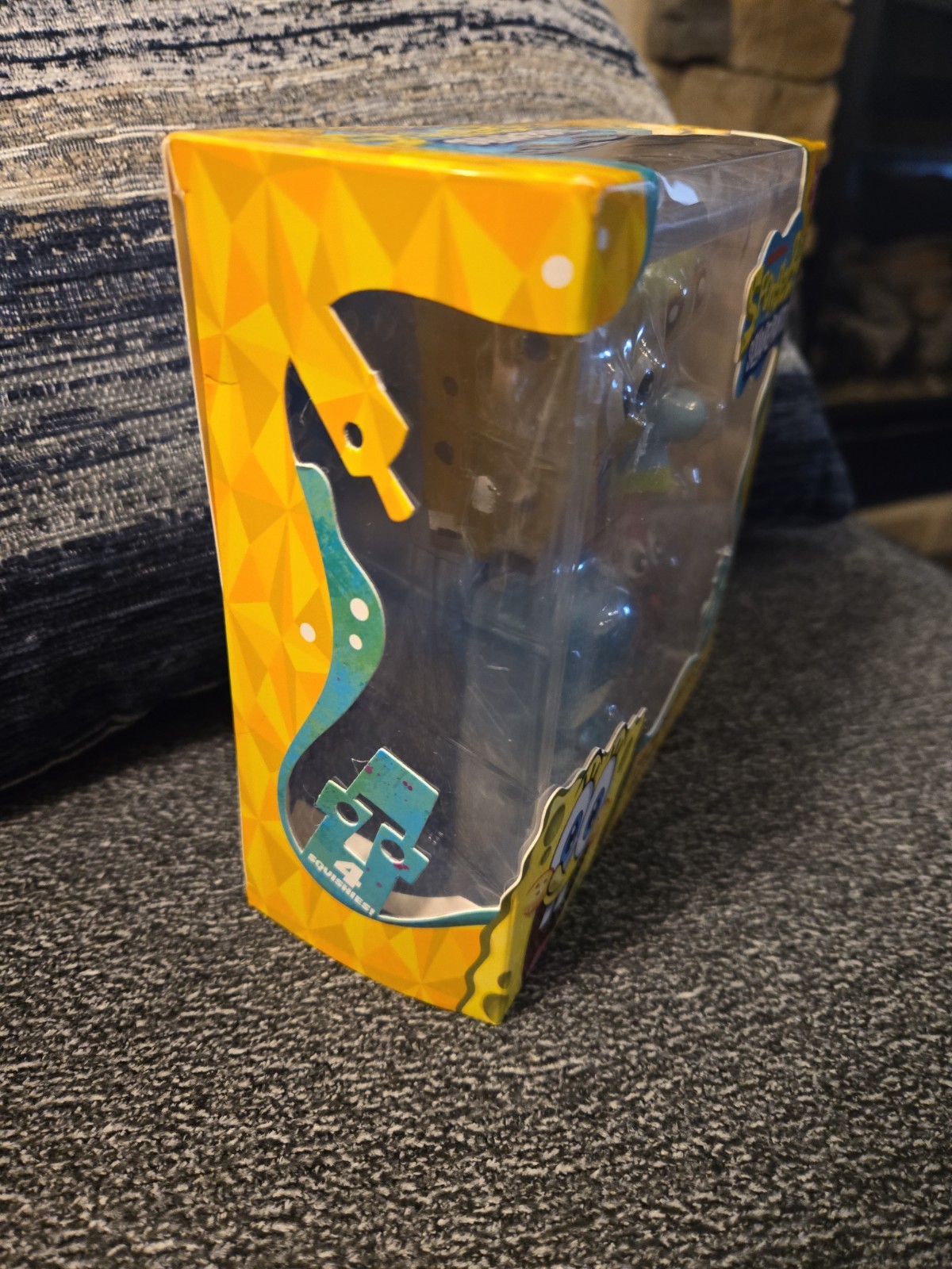 Nicklelodeon SpongeBob SquarePants Character Sensory 4 pack squishies RMS NIB