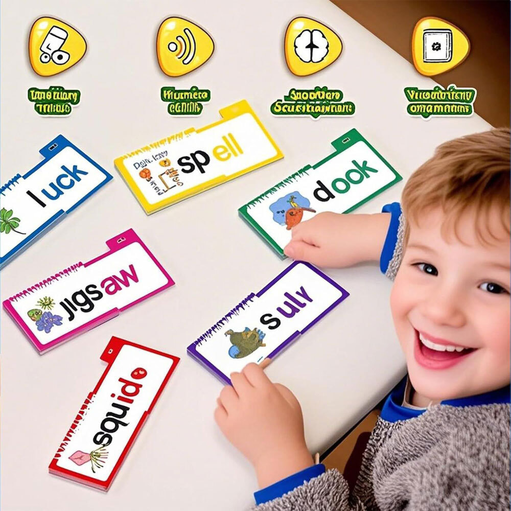 30 Read And Rhyme Flip Books Word Family Build Book Educational Reading Games ET