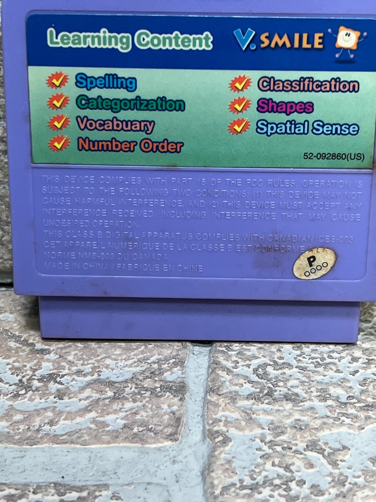 VTech V.Smile Shrek the Third Arthurs School Day Adventure Game Cartridge