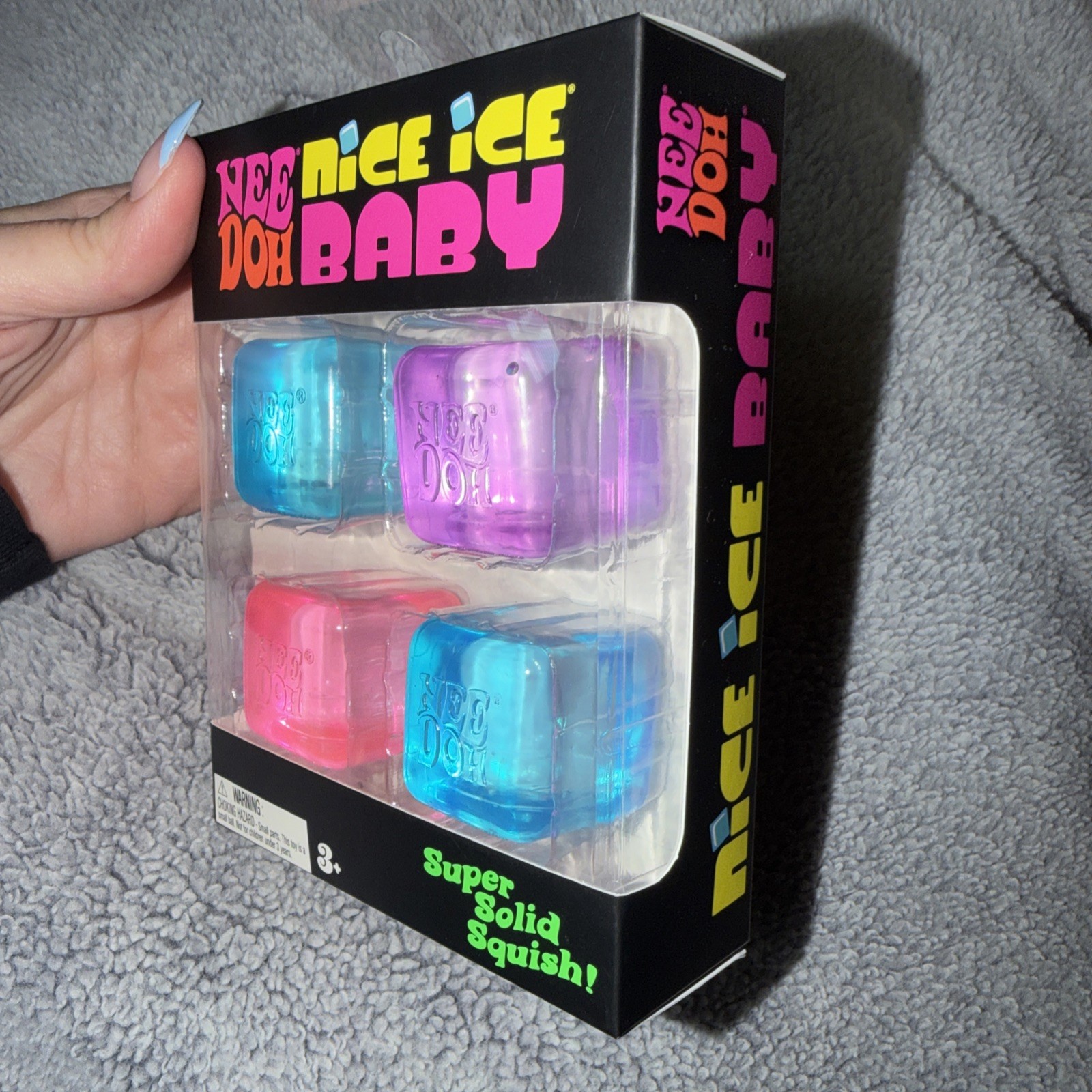 Nee Doh Nice Ice Baby 4 pack Mini Nice Cubes 🩷💙 💜 💙 🔥🔥🔥🔥🔥 o