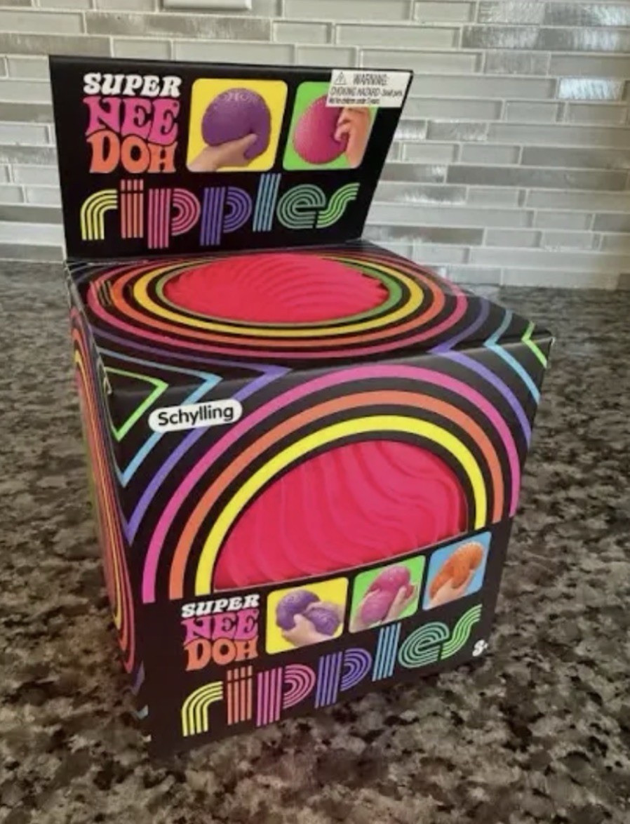 Schylling Super Nee Doh Tactile Squeeze Toy Pink Multicolor Ages 3+