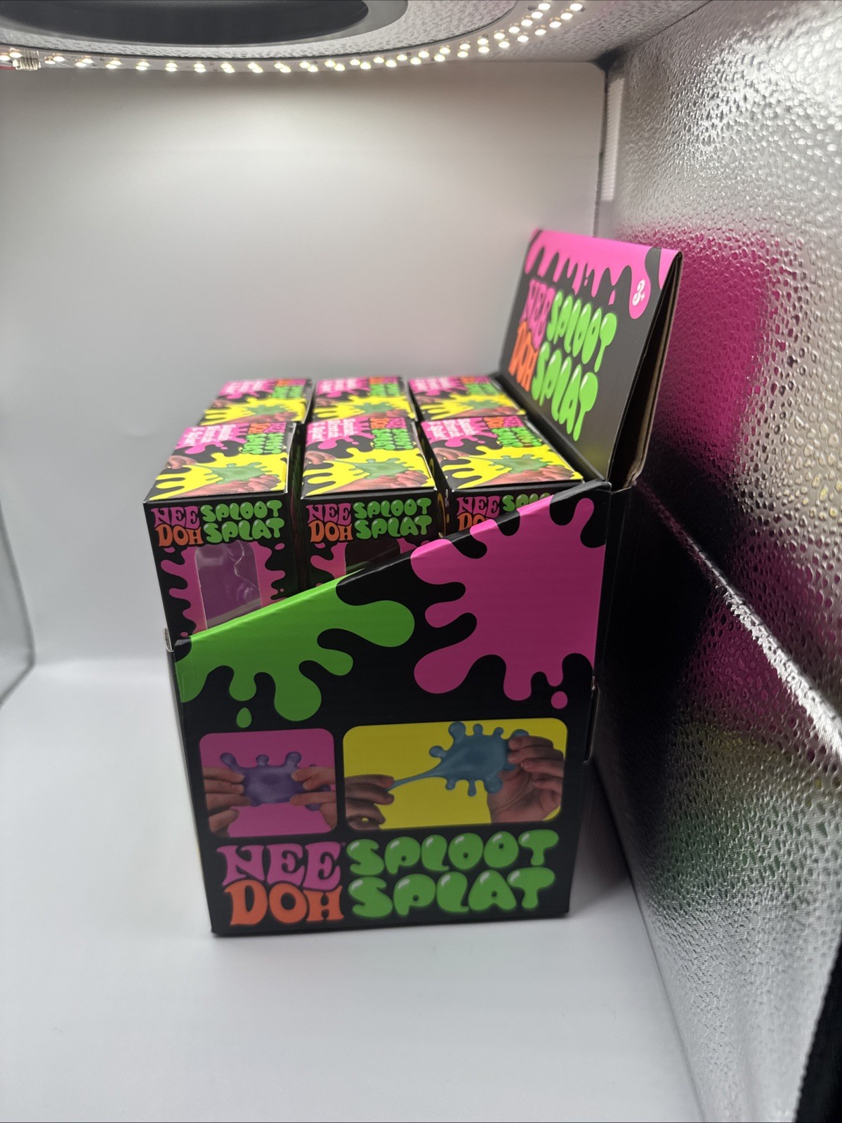 Schylling Blue NeeDoh SPLOOT SPLAT, Nee Doh Splatter Fidget Squishy Nib
