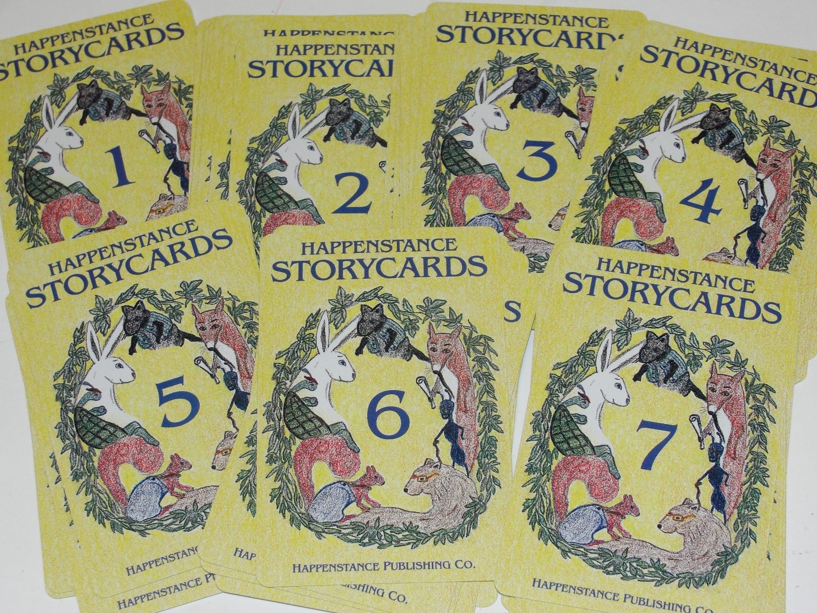 Vintage 1993 Happenstance Story Cards – Stack & Flip Cards to Create New Stories