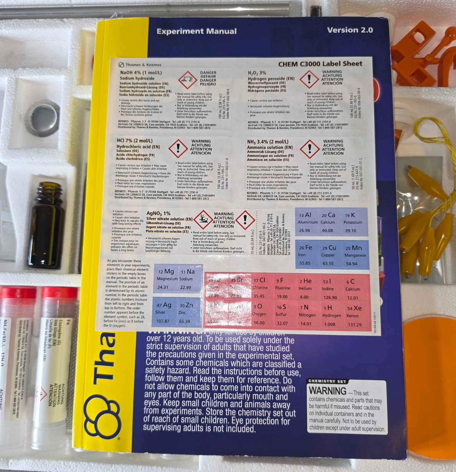 Thames & Kosmos Chem C3000 Advanced Chemistry Set. Never Used -Ships Free *READ*