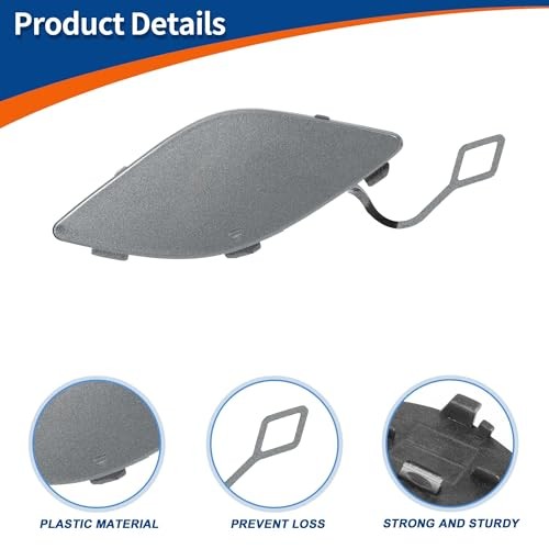 Front Right Passenger Side Car Bumper Tow Hook Cover Tow Cover Cap Dark