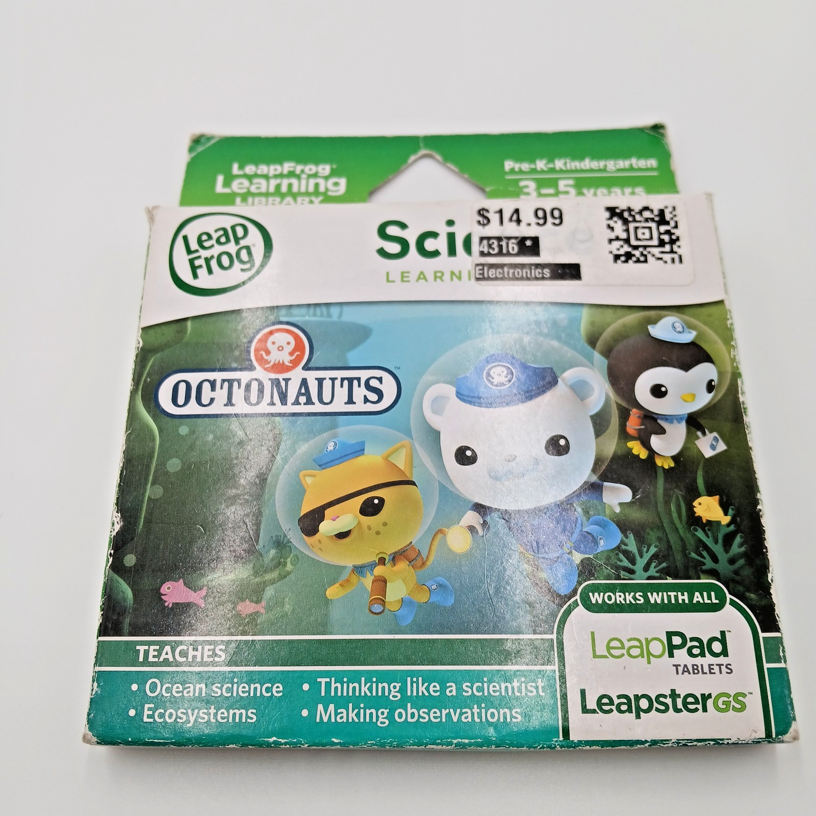 LeapFrog Disney Octonauts Science Learning Game LeapPad LeapsterGS New READ