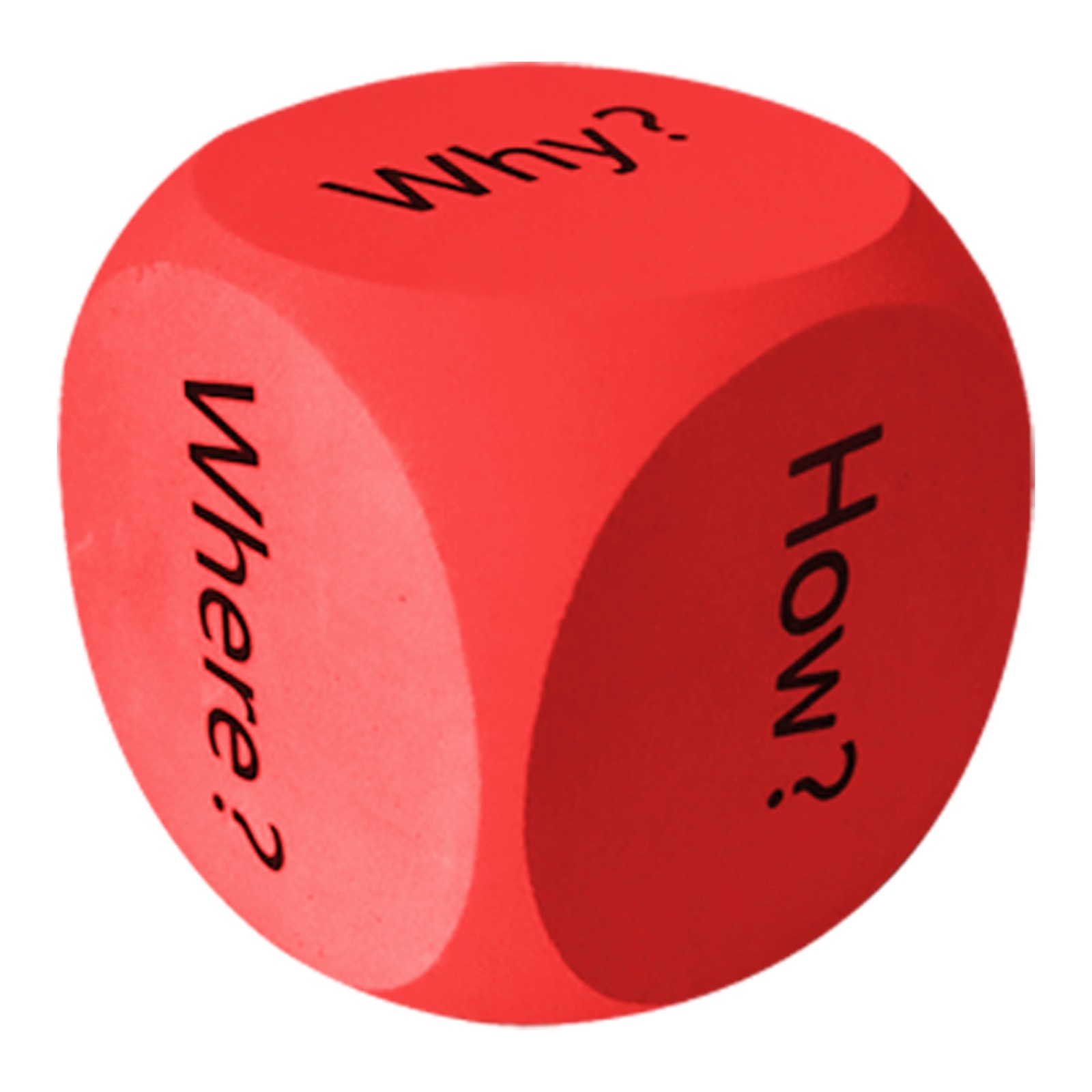 6-Sided Question Dice Cube for Classroom Activities for early learners