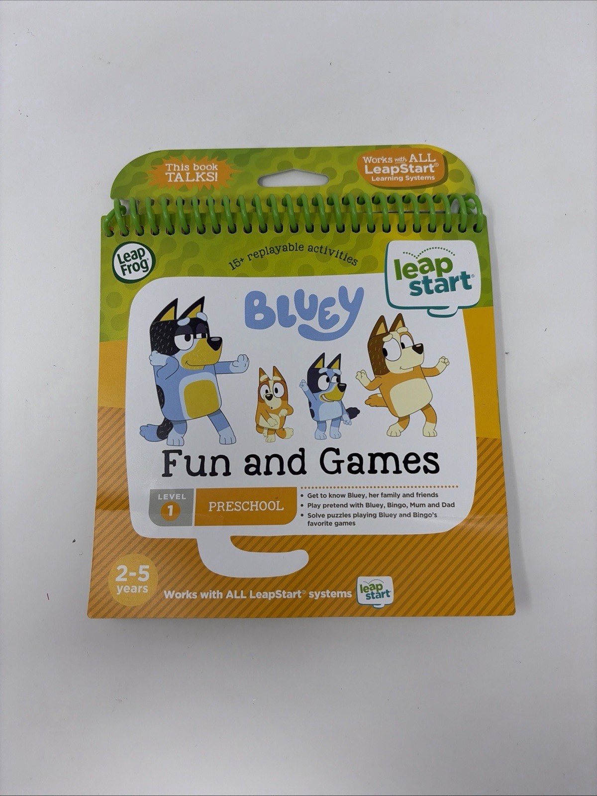Bluey Fun and Games Activity Book for LeapStart Learning System