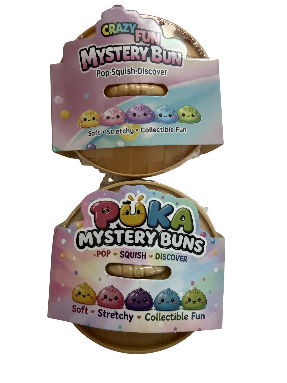 NeeDoh Fidget Toy Bundle Ripples Nice Cube Fuzz Ball Teenie Mystery Buns