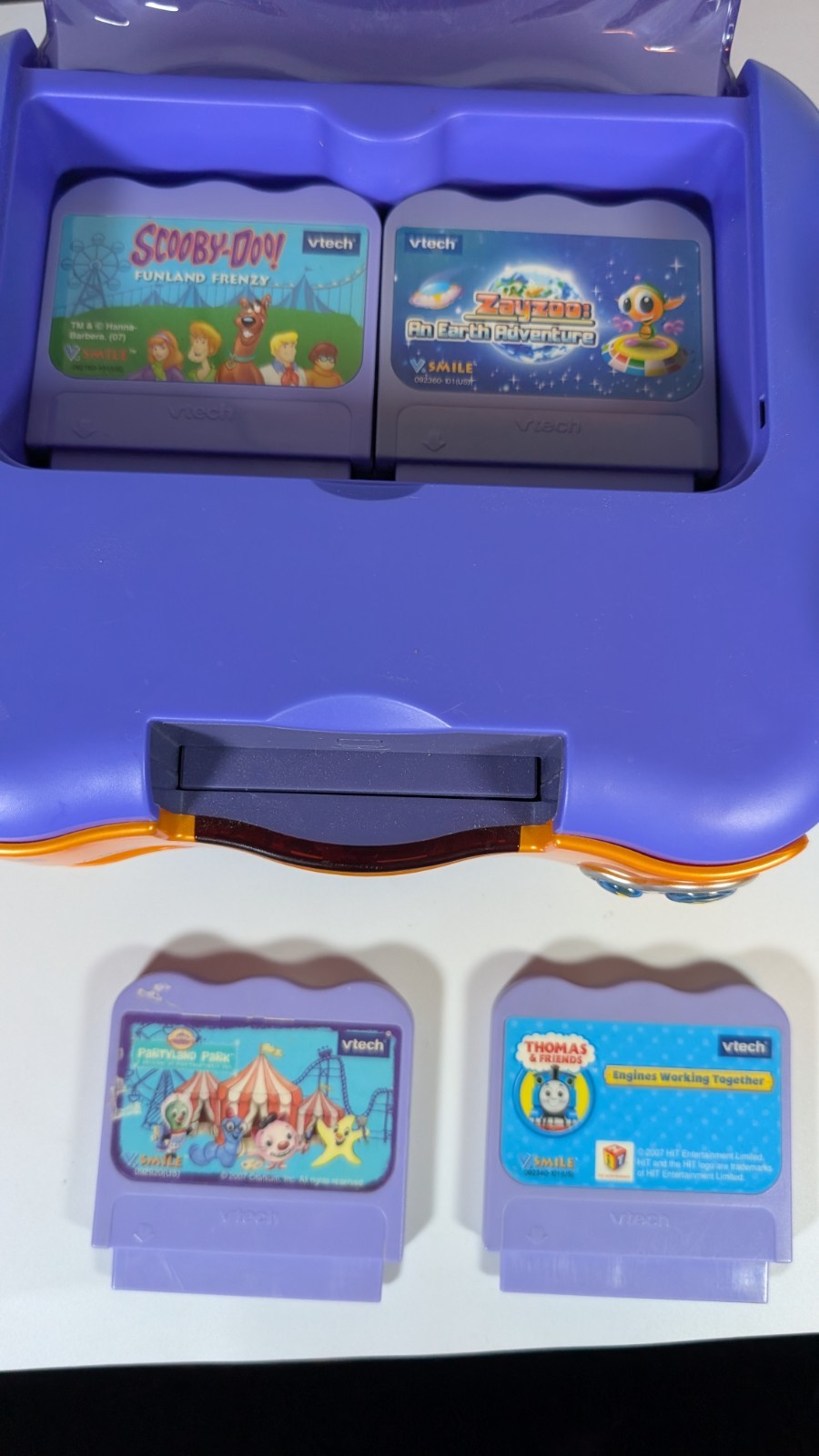 V Tech V Smile PC Pal Unit Only With 4 Games No Controller Or Power Plug