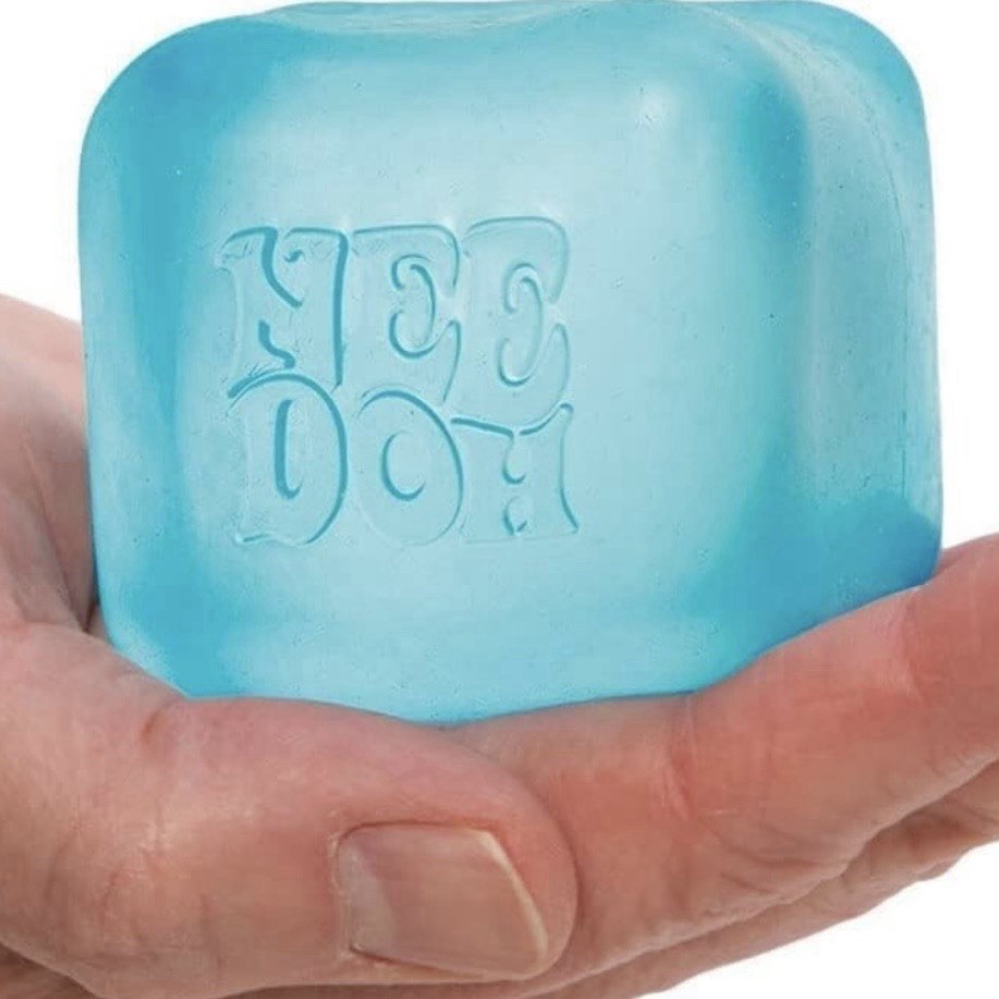 Brand New Needoh Nice Cube Blue Schylling Squeeze Toy Super SolidSquish 2.25″