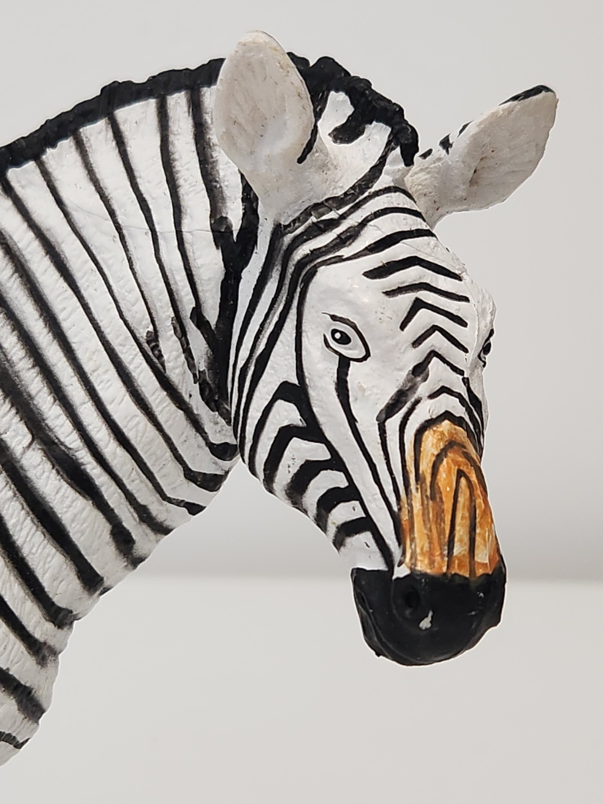 Safari Ltd. Vintage 1993 Zebra Figure Figurine Toy Realistic 7 Inch Animal Vtg