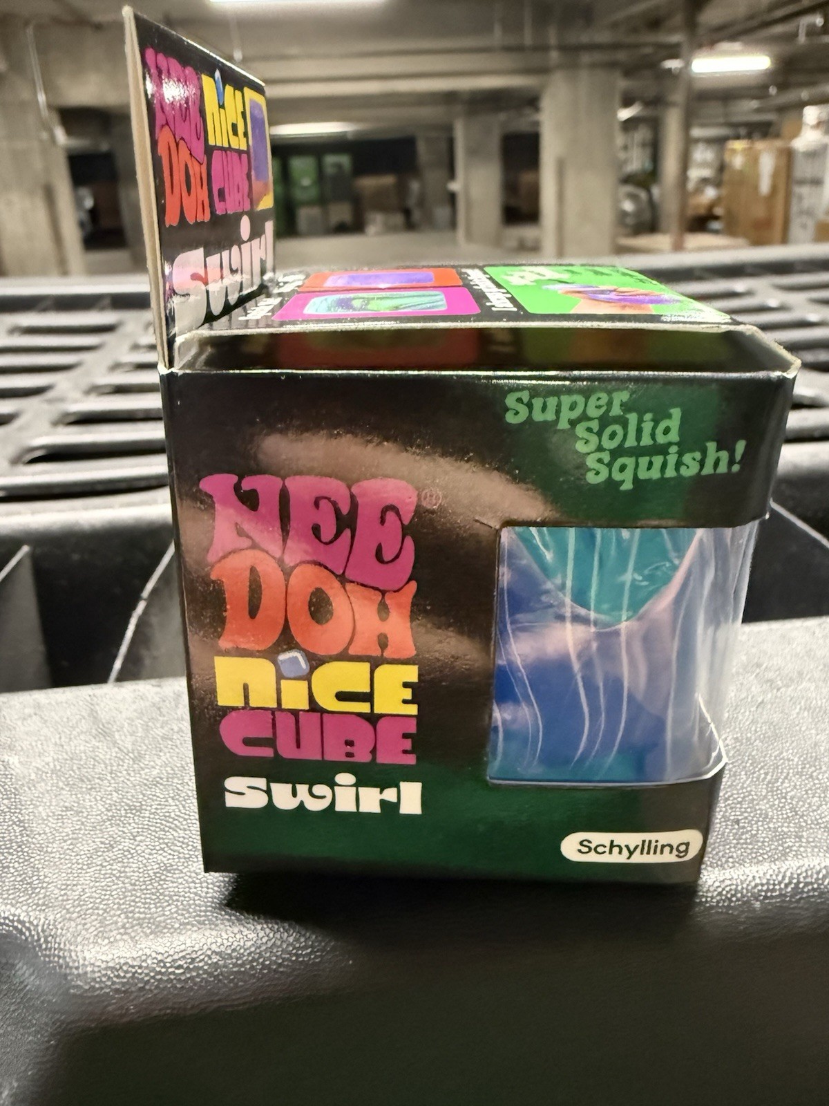 Nee Doh Nice Cube Swirl – Super Solid Squish (Blue) – Brand New/Factory Sealed!