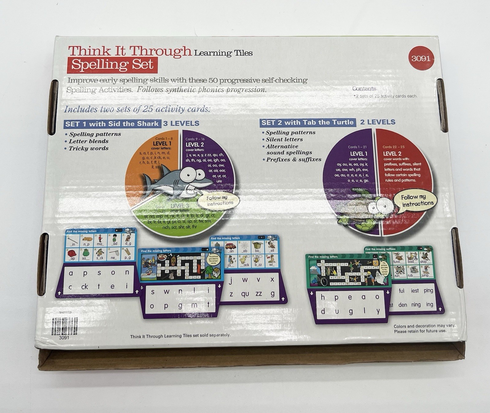 Discovery Toys Think It Through Learning Tiles Hands-On, Reading Spelling & Math