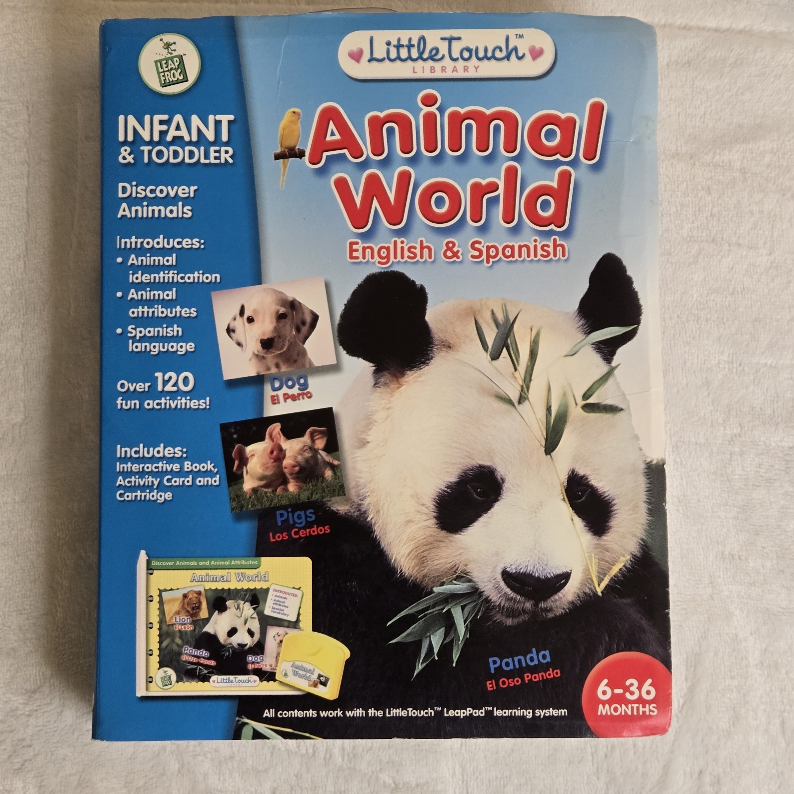 3 Little Touch Leap Frog Leap Pad Books & Cartridges Animals Infants Toddler