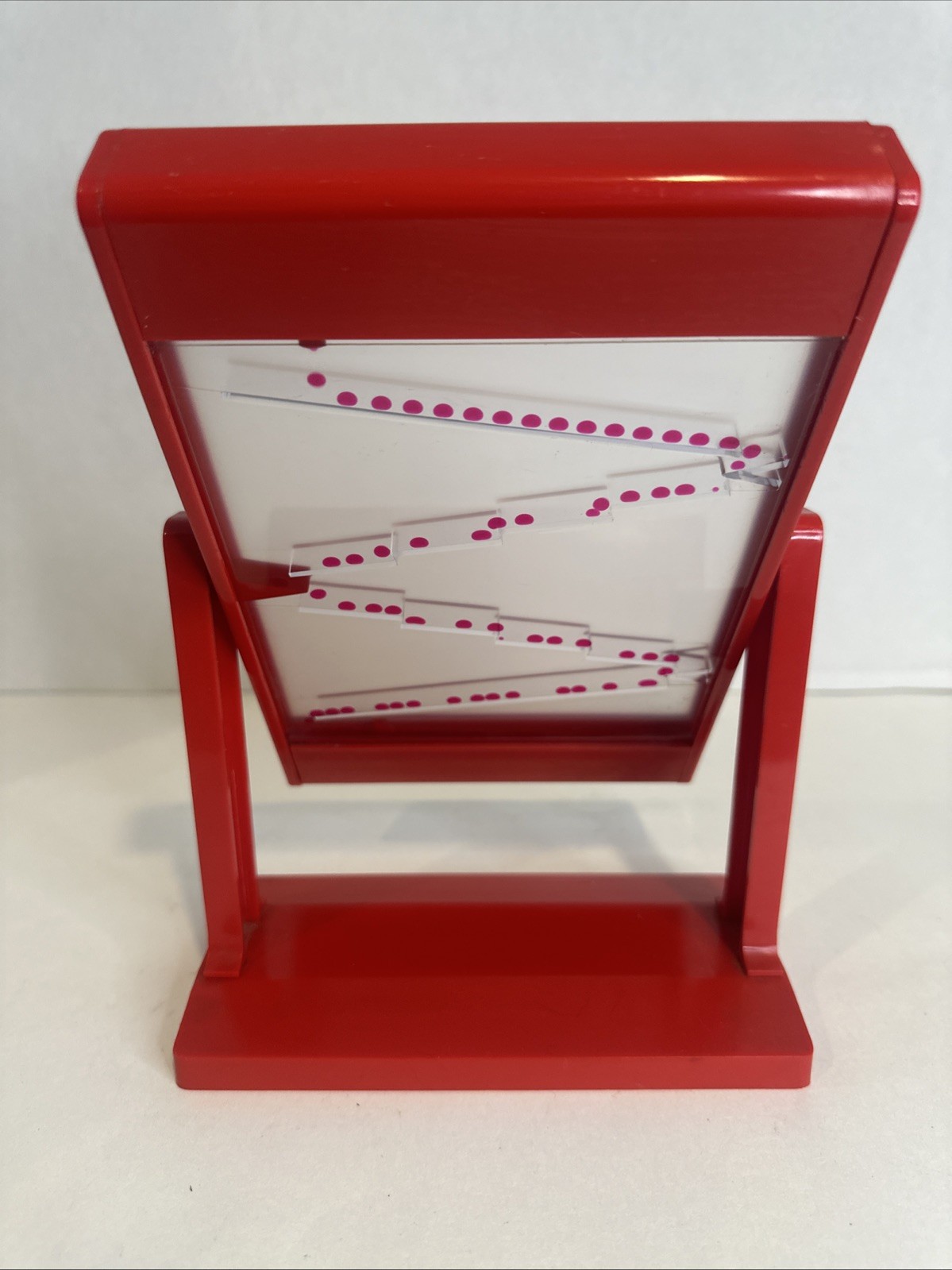 Vintage Liquid Motion Timer Zig Zag Bubbler Sensory Toy, Italy, Rare & Working!