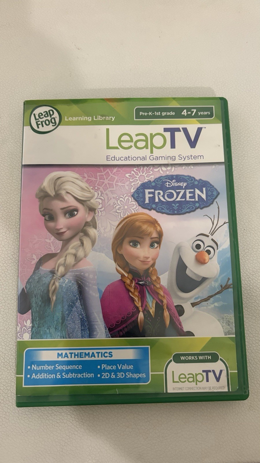 LeapFrog LeapTV Games Bundle Disney Frozen Princess Dance & Learn 3 Lot