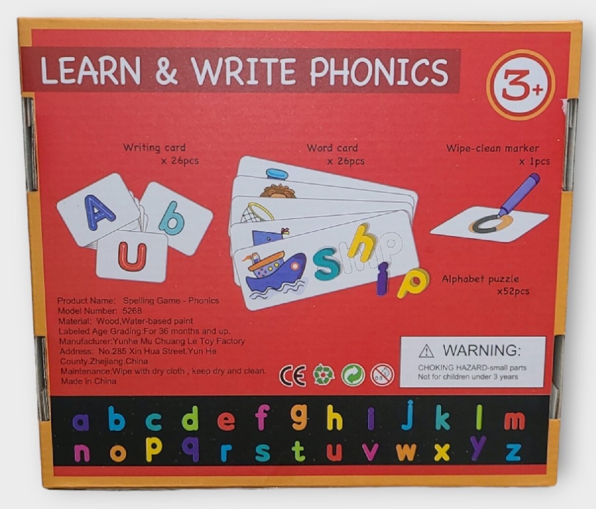 PHONICS Spelling Game LEARN & WRITE Ages 3+ Fun to Learn