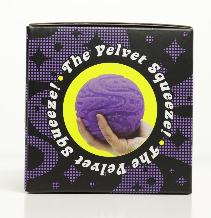 NeeDoh Super Fuzz Ball XL Velvet Squeeze PURPLE Fuzz Ball
