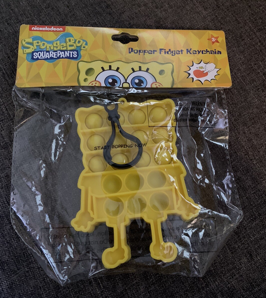 Nickelodeon SpongeBob SquarePants Popper Fidget Keychain