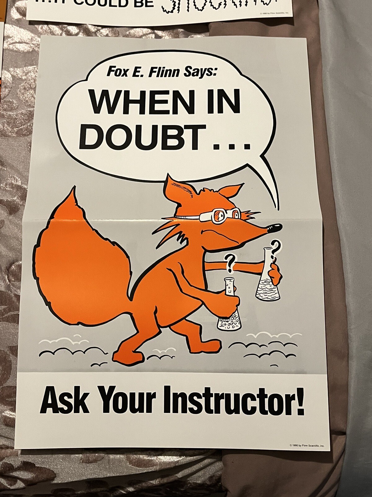 Vintage FOX E FLINN Safety Posters Educational Memorabilia Water Battery X2