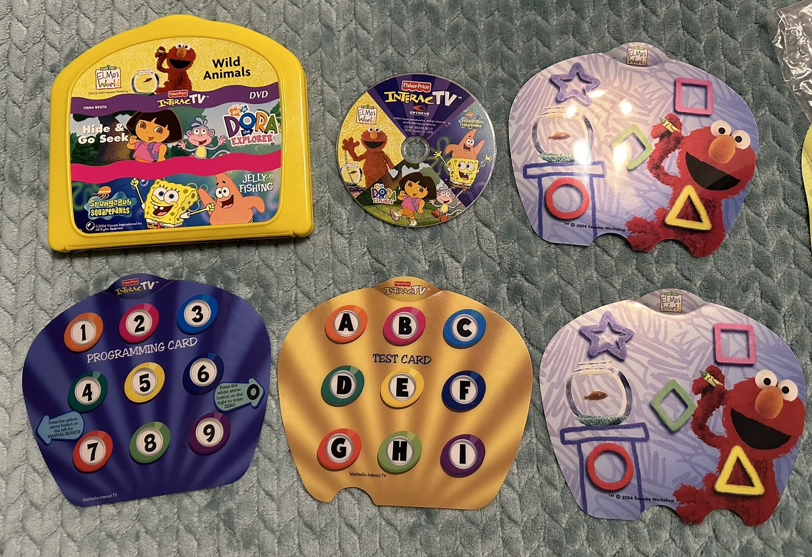 Fisher Price Interactv DVD Learning System GAMES Dora Spongebob Barney (4)