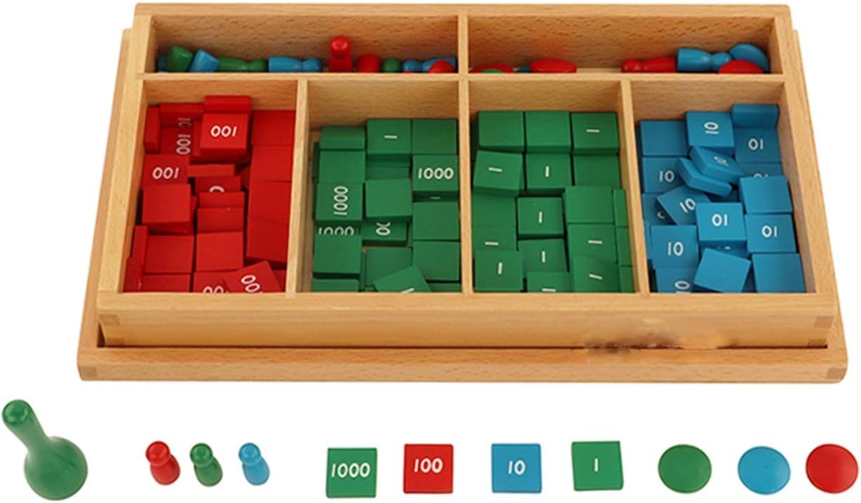 Montessori Stamp Game Professional Version Math Material Early Development Wo…
