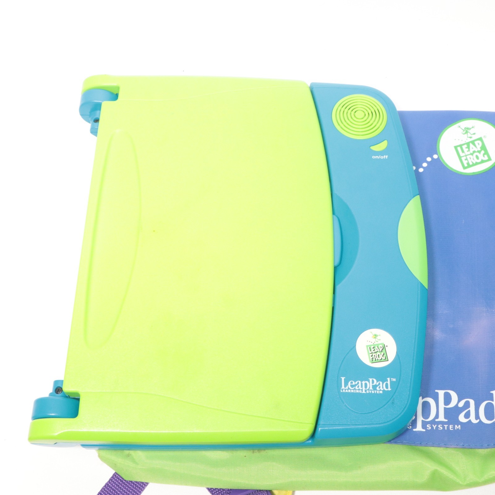 Leap Frog LeapPad Plus Writing System w/ 3 Books & Cartridges Carrying Backpack