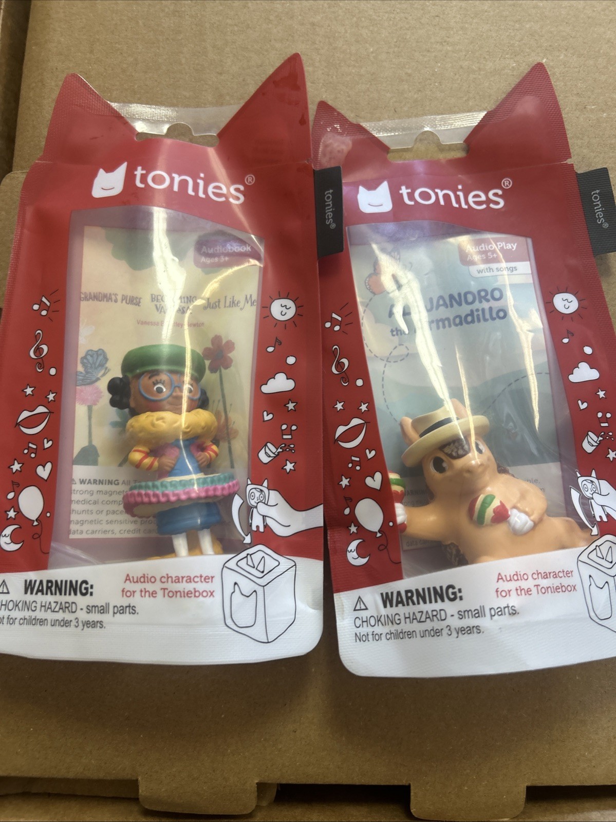 2 Tonies BECOMING VANESSA Audio Figurine And Alejandro The Armadillo New Sealed