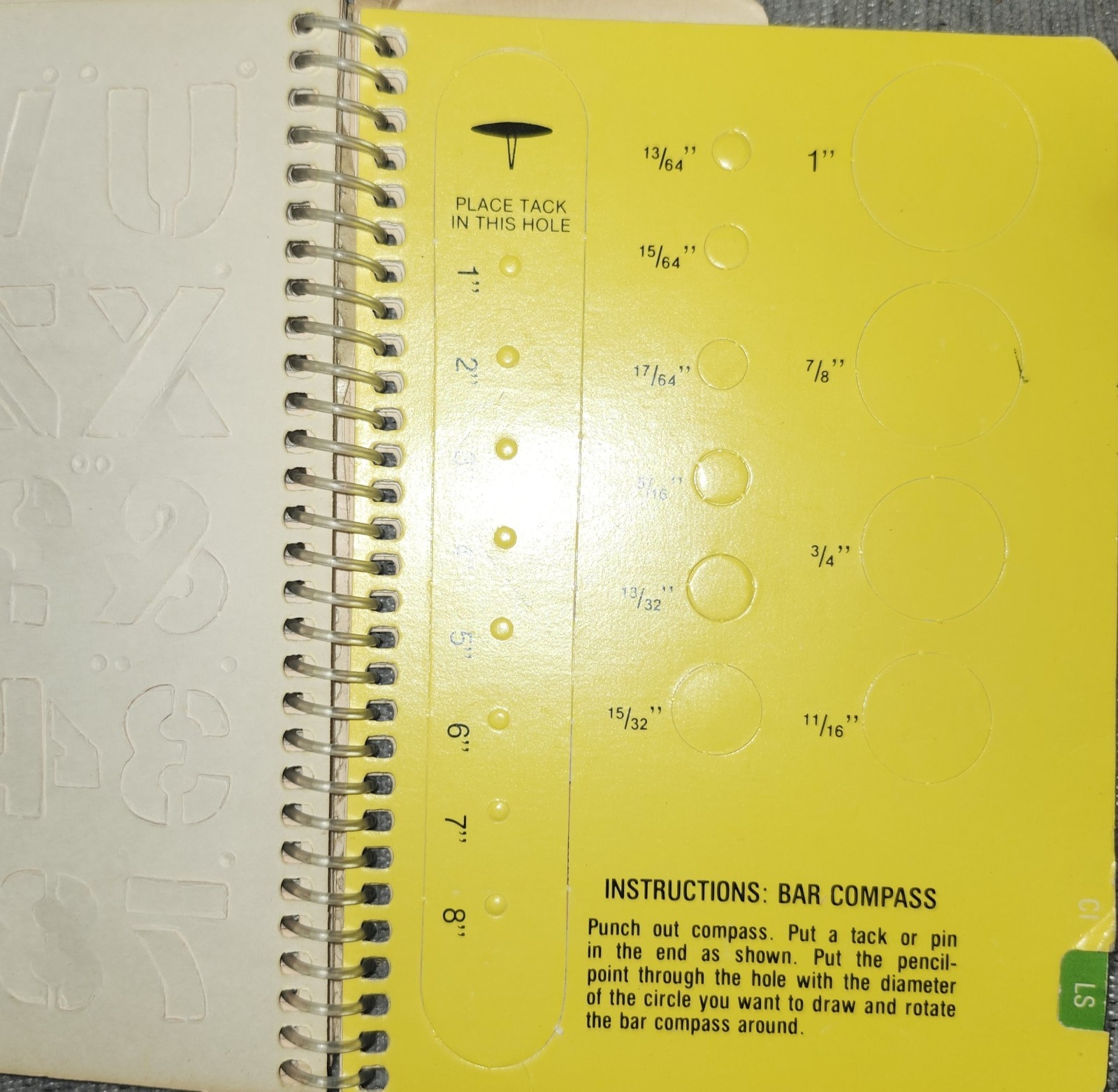 Vintage 1984 Spindex “Grade School Tools” Ages 6 & Up – Stickers Stencils Games
