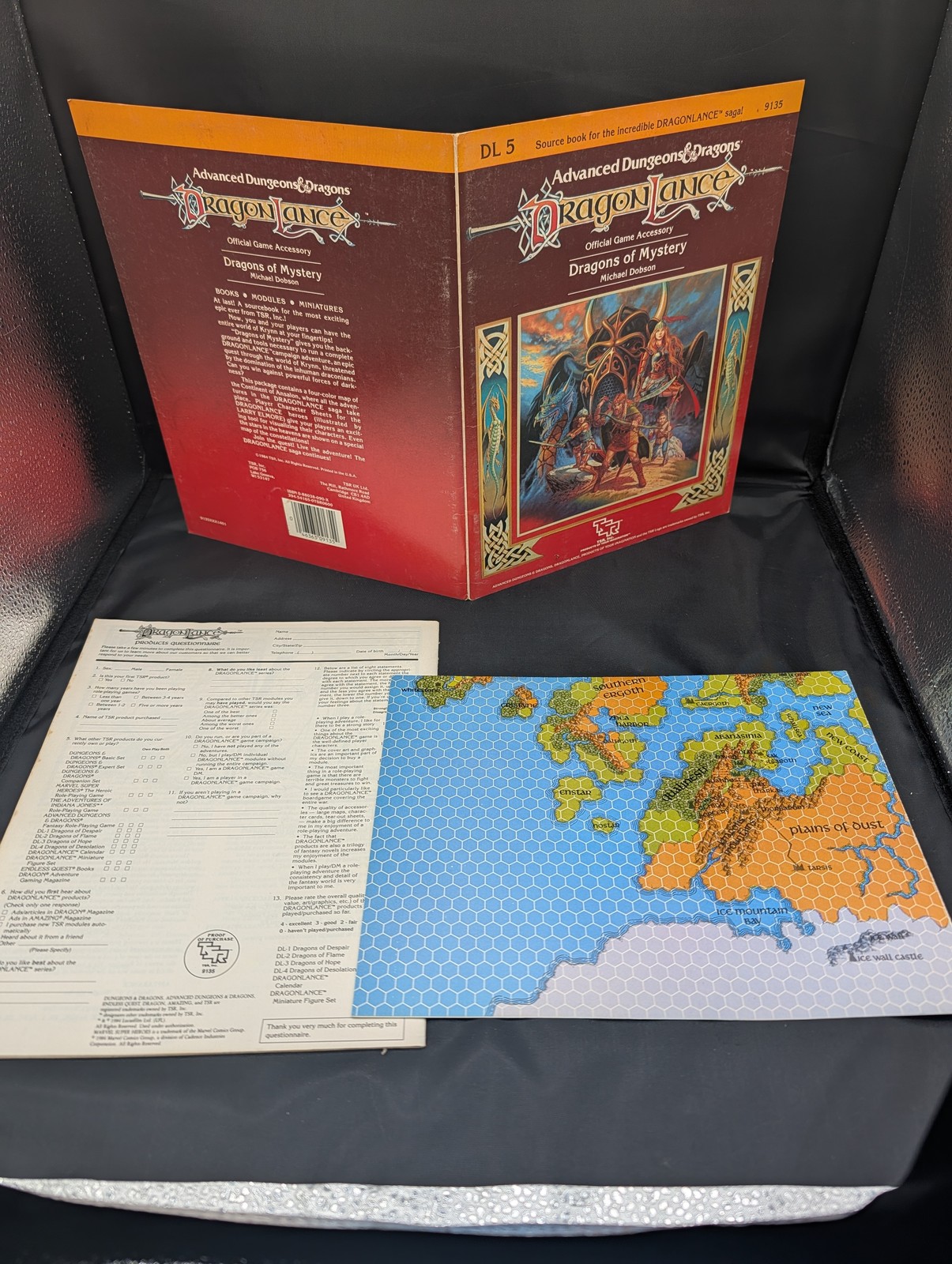 Dragonlance DL1-DL6 Complete Lot AD&D 1st Ed TSR 1984-85 Modules with Maps VG