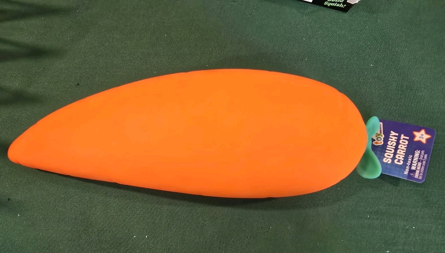 Sunny Days Jumbo Squeezy Carrot Orange Squishy Toy Stress Relief Sensory Easter