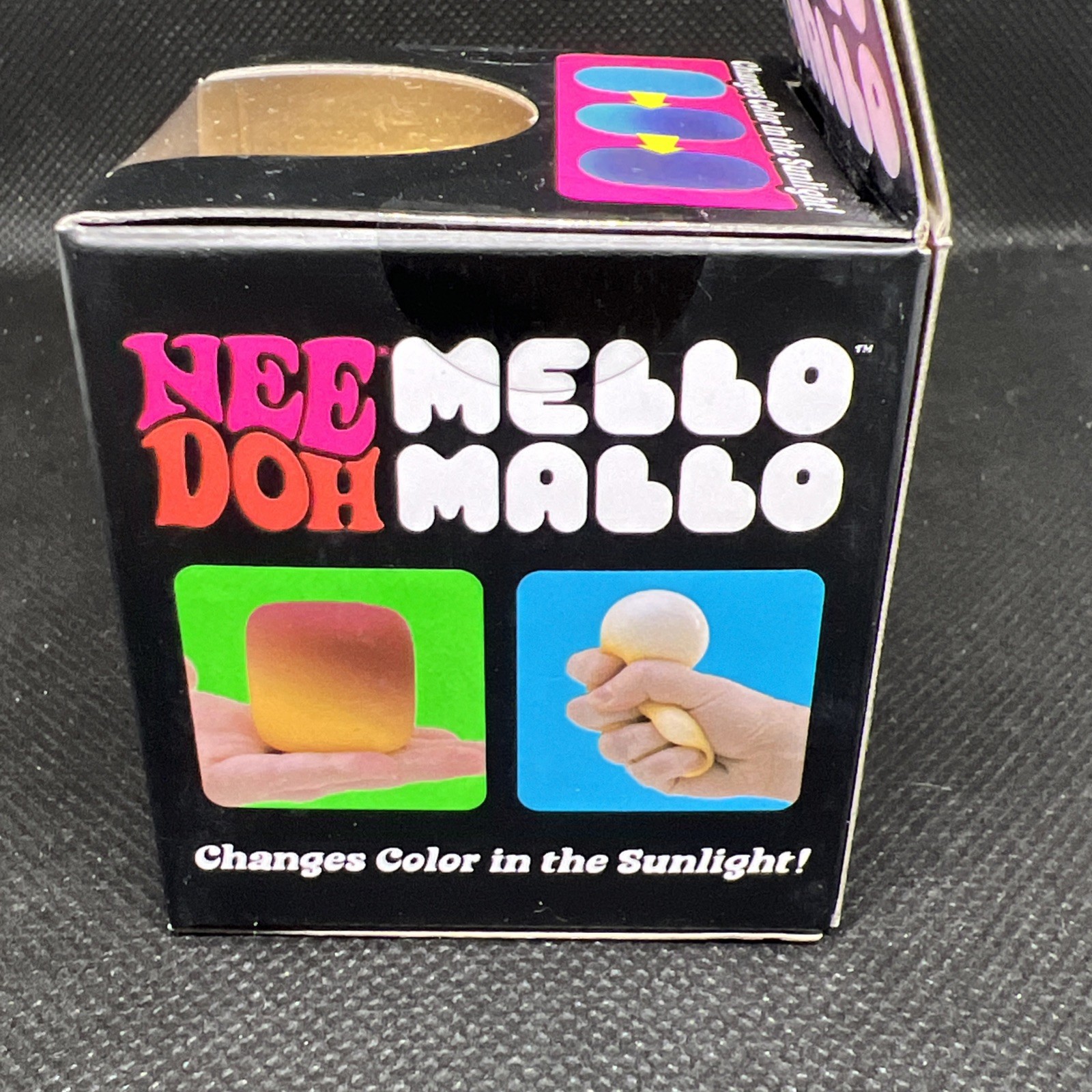 NeeDoh Mello Mallo Yellow Color Changing Marshmallow Squishy Schylling NIB