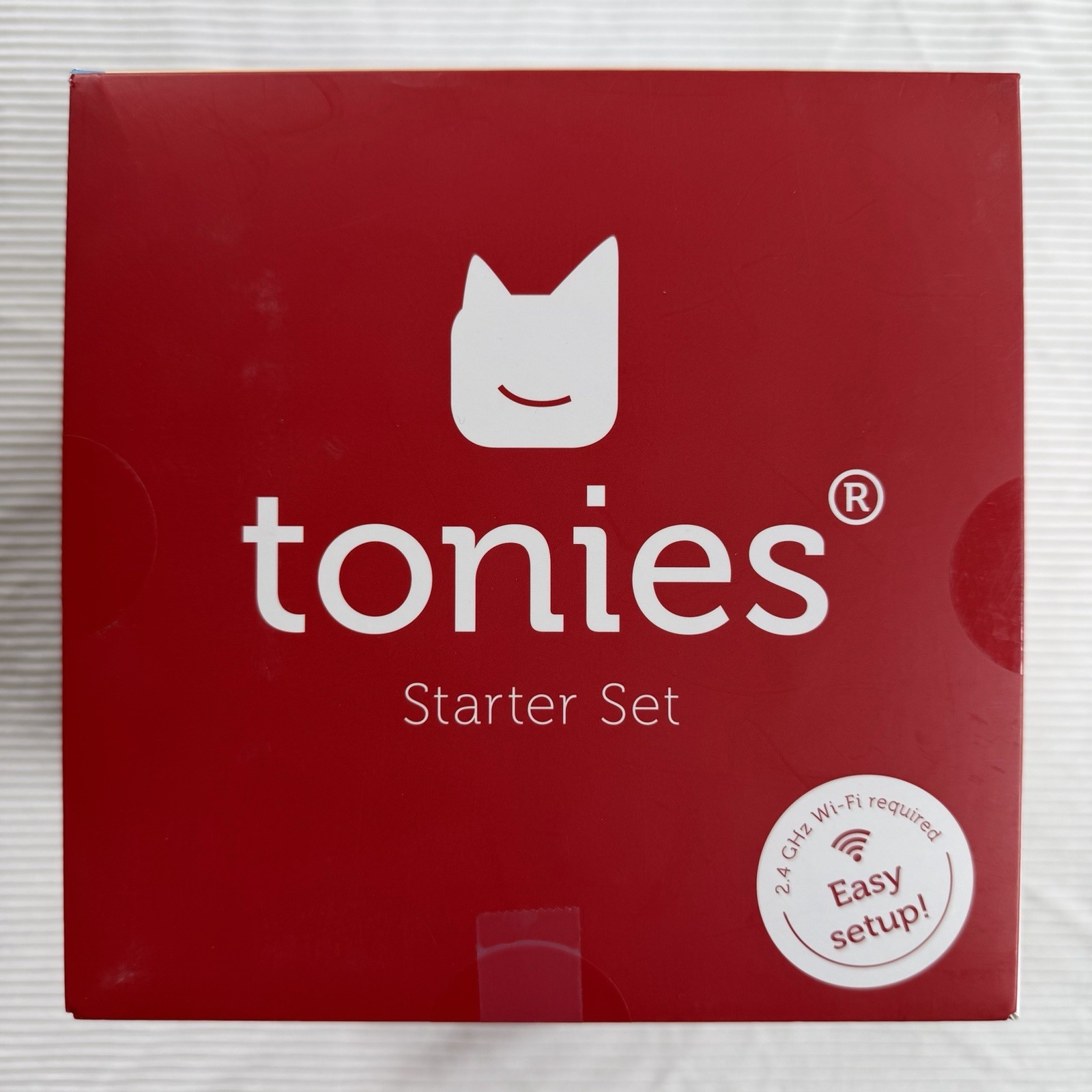 Tonies Toniebox Red Audio Starter Set Playtime Songs and Story Time Teller NIB
