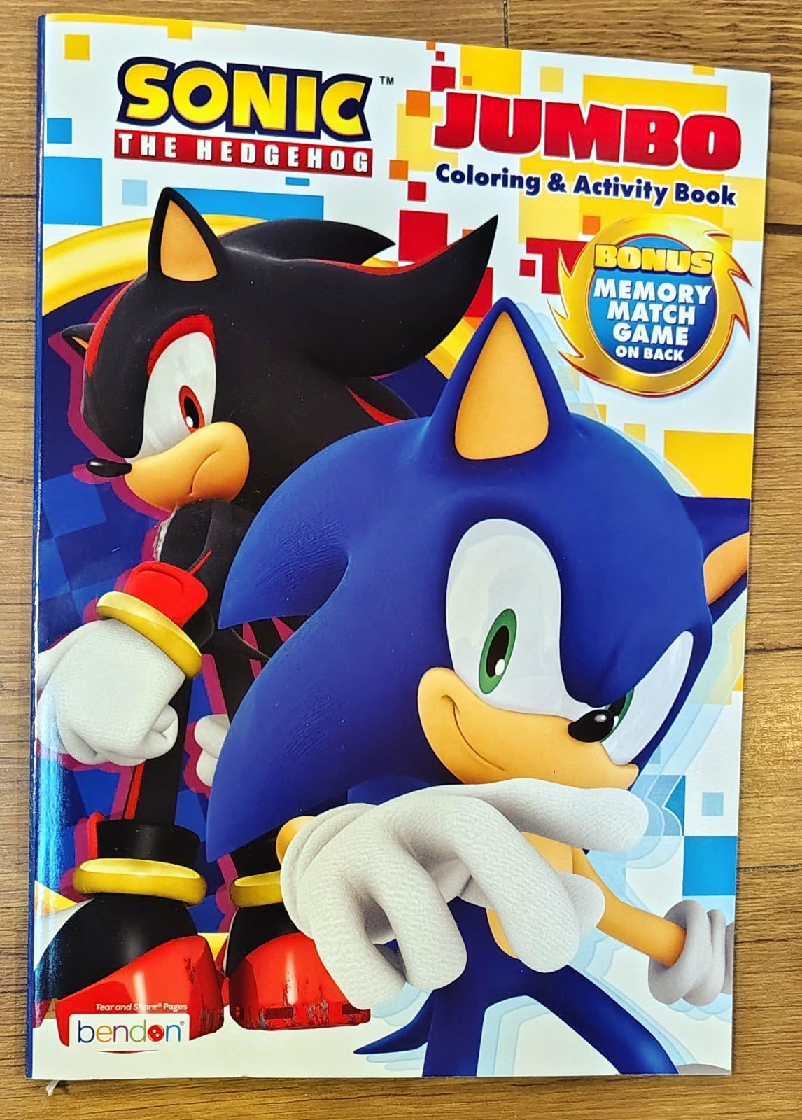 Sonic The Hedgehog Jumbo Coloring & Activity Book New Bendon Made In USA