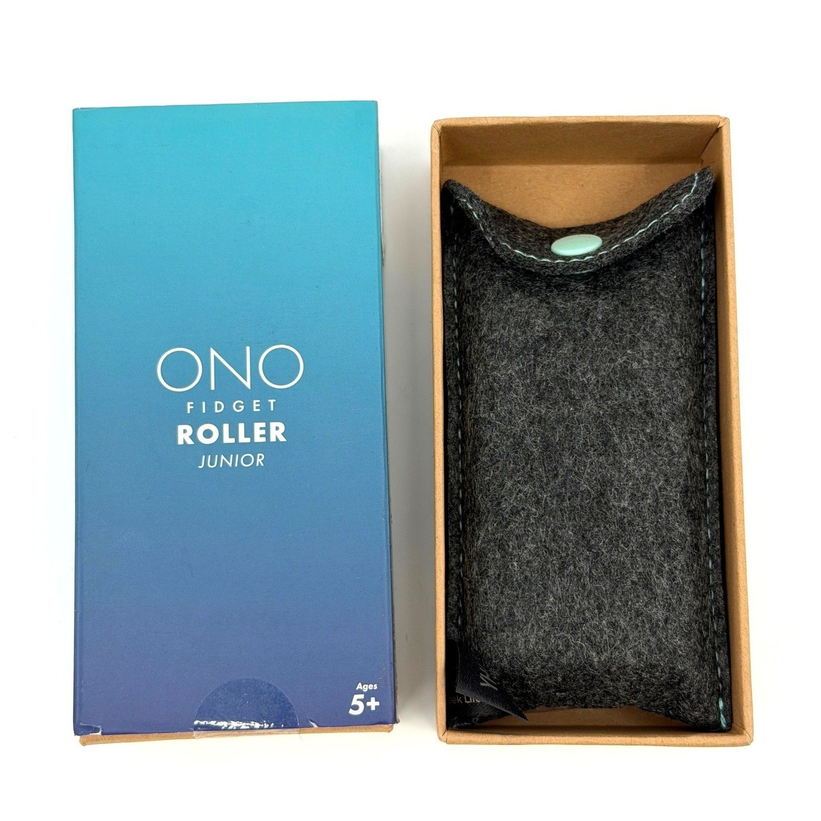 ONO Fidget Roller Junior Teal Silent Handheld Sensory Stress Relief Toy Case NEW