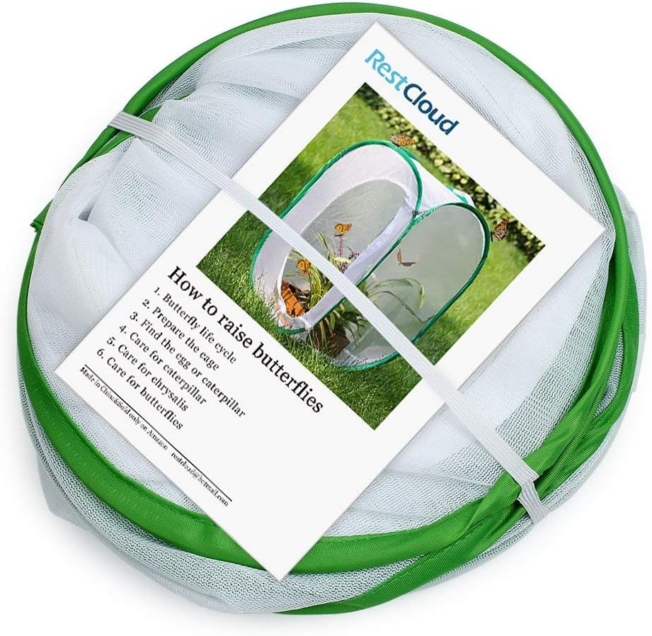 3-Pack Insect and Butterfly Habitat Cage Terrarium Pop-Up Butterfly Enclosure (3