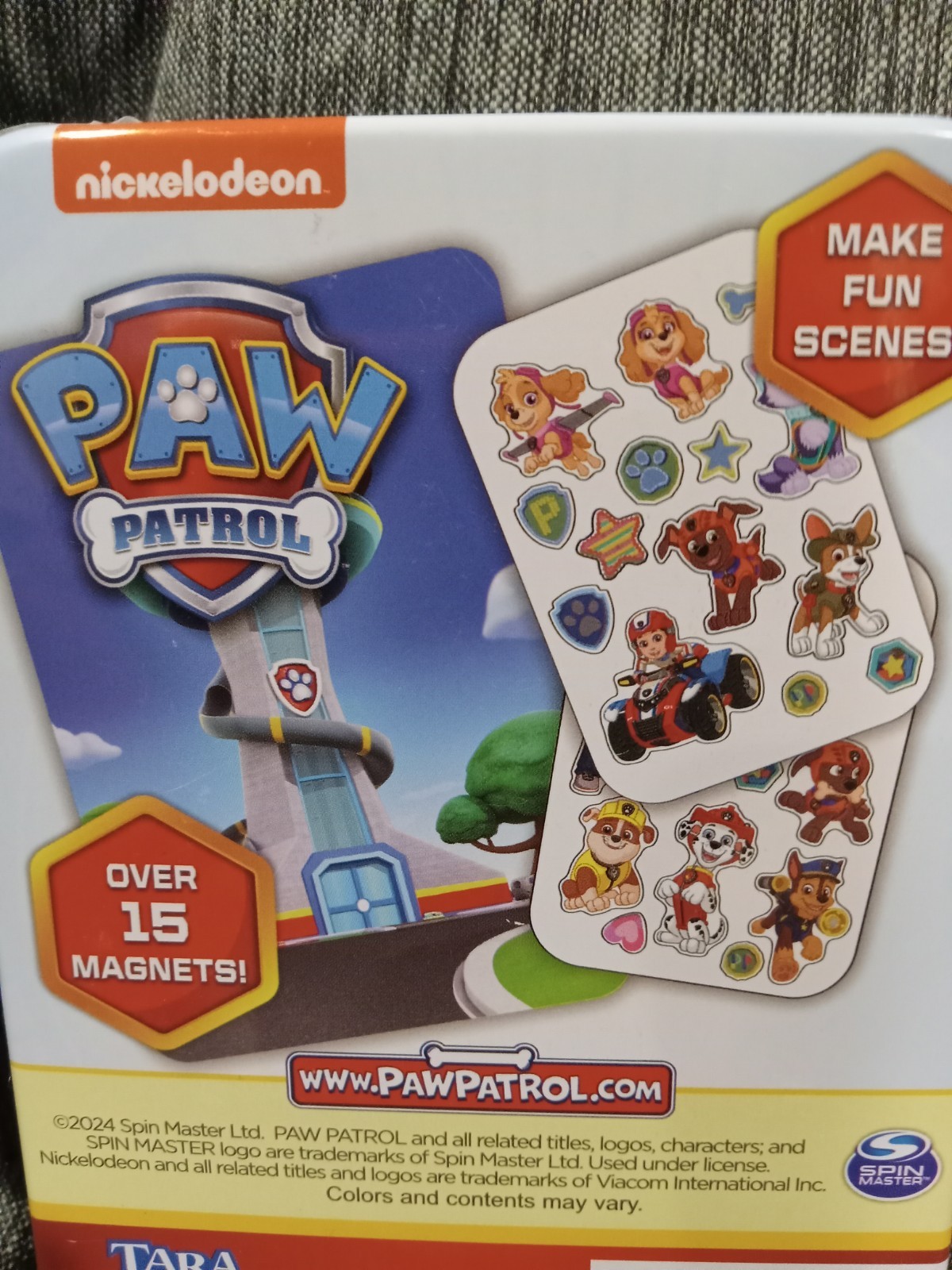 PAW PATROL MAGNETIC ACTIVITY. OVER 15 MAGNETS. Ages 3 and Up