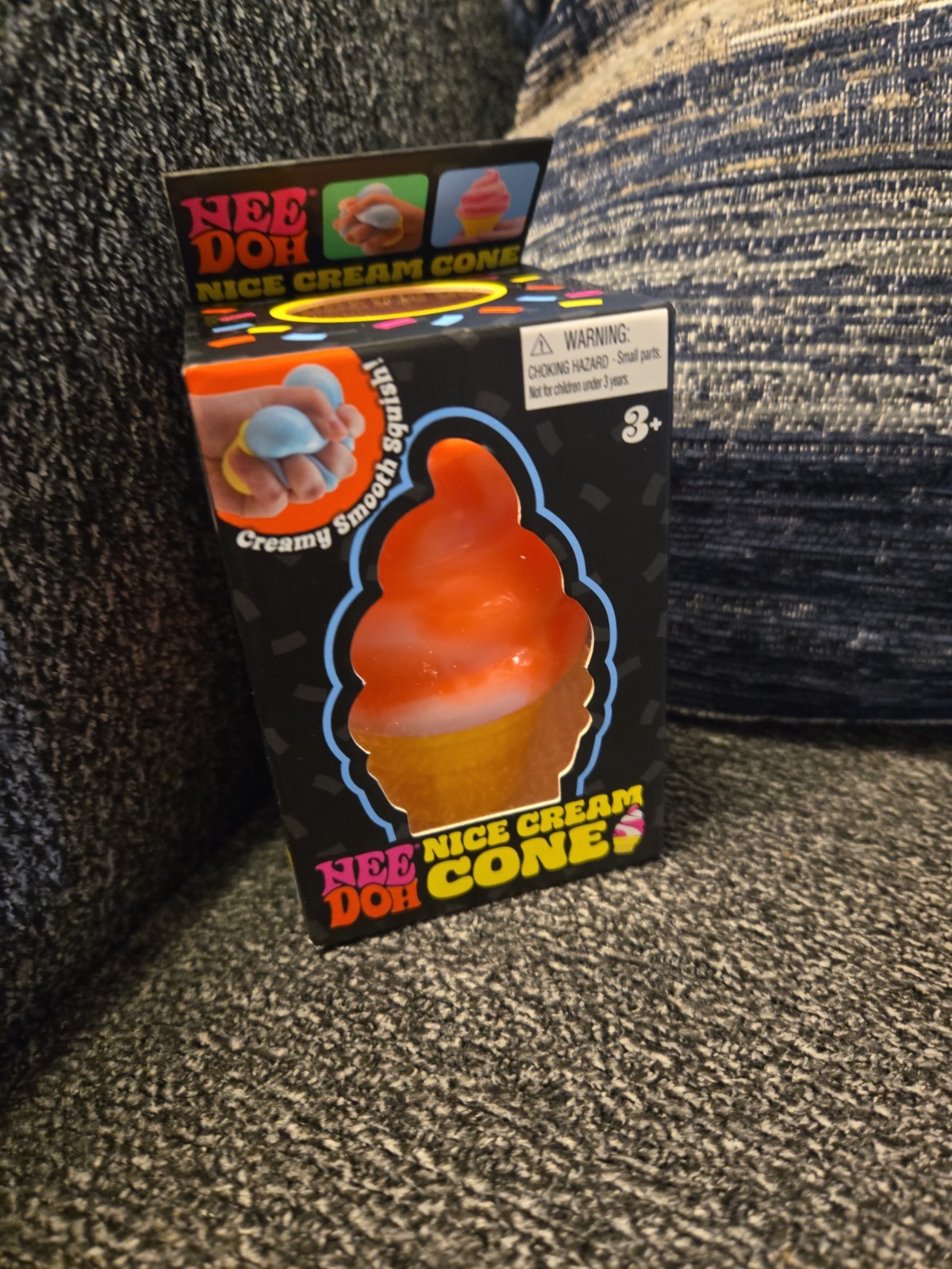 100% Authentic Needoh Ice Cream Cone ORANGE New In box Made By Schylling