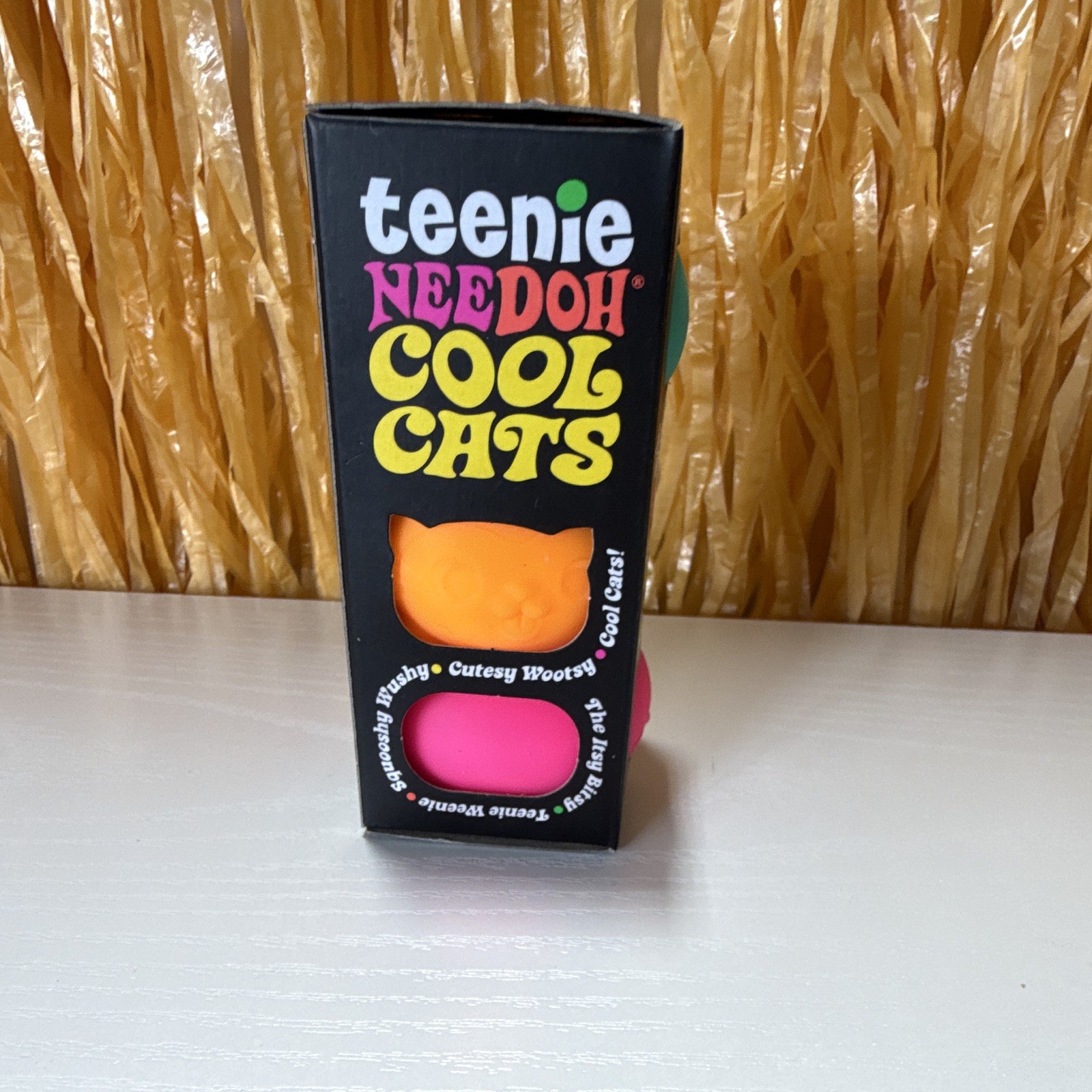 Schylling NeeDoh Teenie Cool Cats 3 Pack Tactile Squeeze Toys Multicolor 25302HY